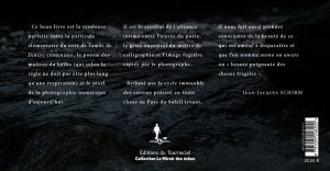 Quatrième de couverture du livre « Naissance de l’encre » de Keishu Kawai et Olivier Klencklen – Éditions du Tourneciel