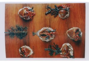 Catalogue d'artiste – r a k u – Pages d'ouverture superposée avec l'effet de transparence