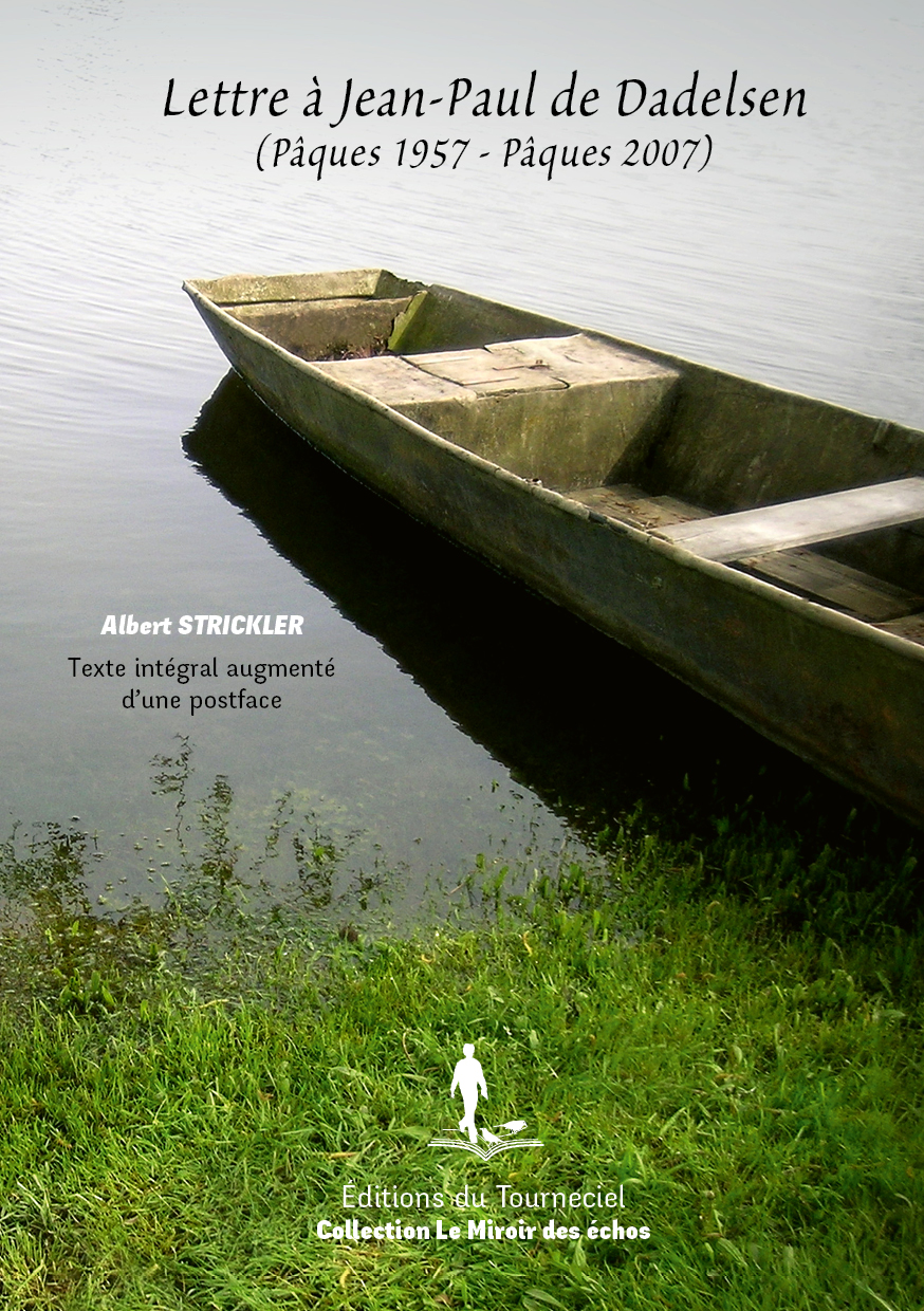 Couverture — Lettre à Jean-Paul de Dadelsen — Albert Strickler