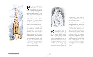 Extrait, pages du beau livre "Colmar sur le bout des doigts", collection L'Esprit d'un lieu — Éditions du Tourneciel — aquarelles de Guy Ritzenthaler, textes de Gabriel Braeuner