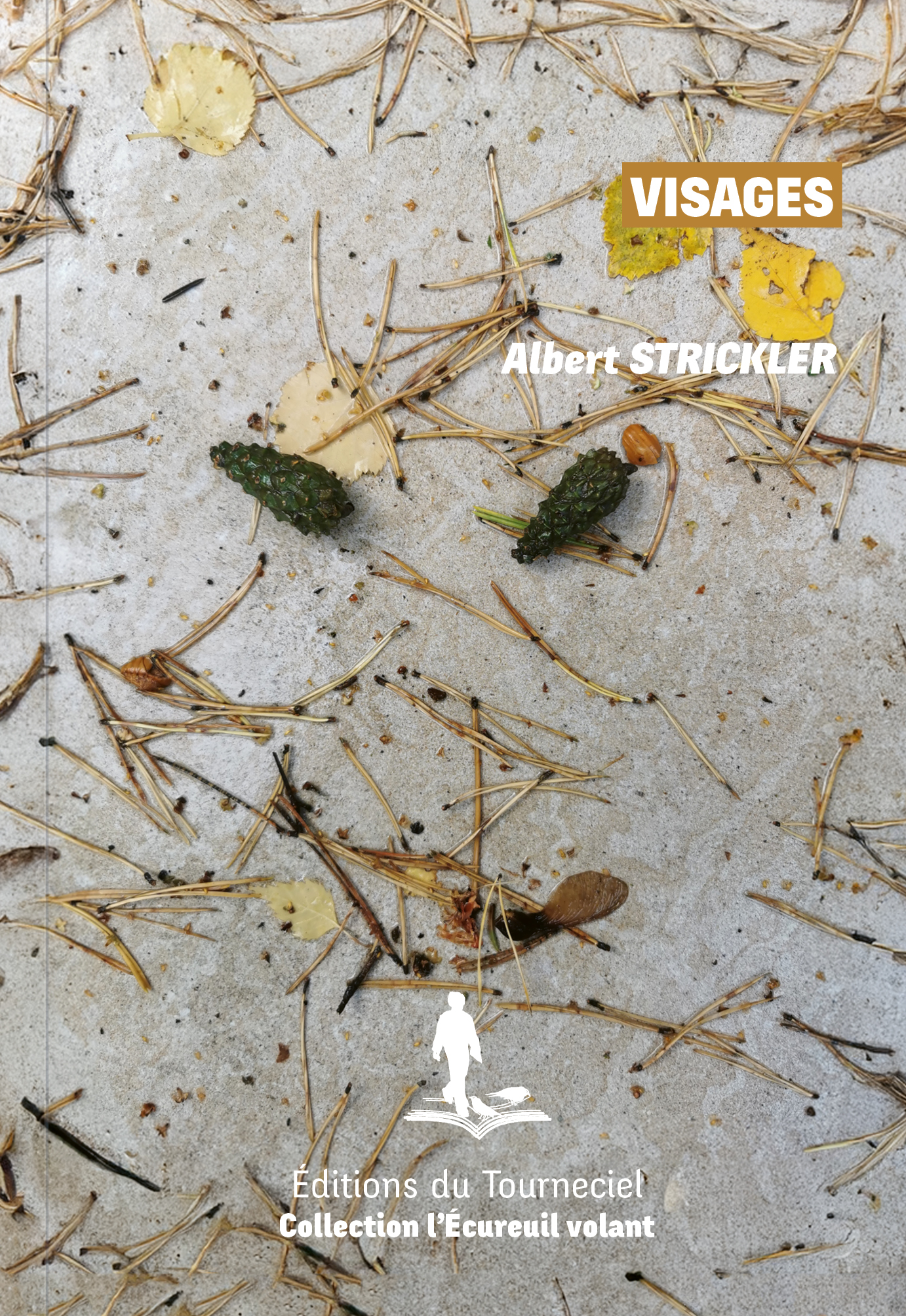 Couverture du livre « Visages » d’Albert Strickler, collection L’Écureuil volant — Éditions du Tourneciel