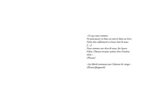 Double page intérieure du livre « Visages » d’Albert Strickler — Éditions du Tourneciel