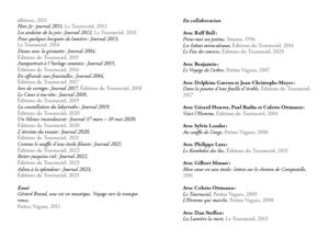 Double page intérieure du livre « Visages » d’Albert Strickler — Éditions du Tourneciel