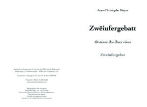Extrait, pages du livre «Oraison des deux rives», collection d’Fladdermüs — Éditions du Tourneciel — poèmes de Jean-Christophe Meyer (2)