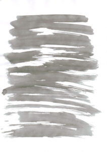 Dessin original à l’encre de Chine et au pinceau pour la couverture de « Lìechtùnge Clairières »